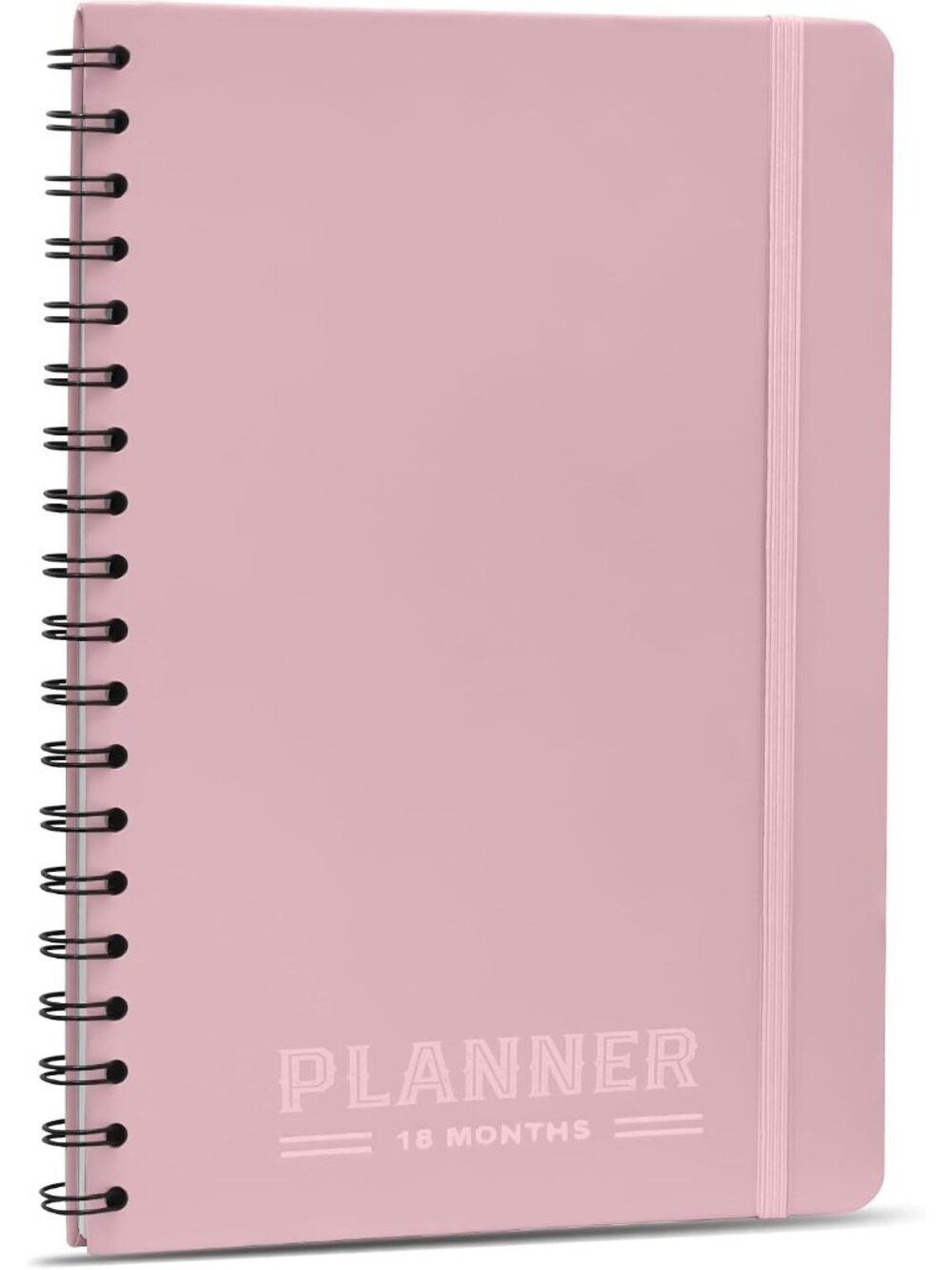 B5 18-Month Undated Monthly Planner, Hardcover, Pink